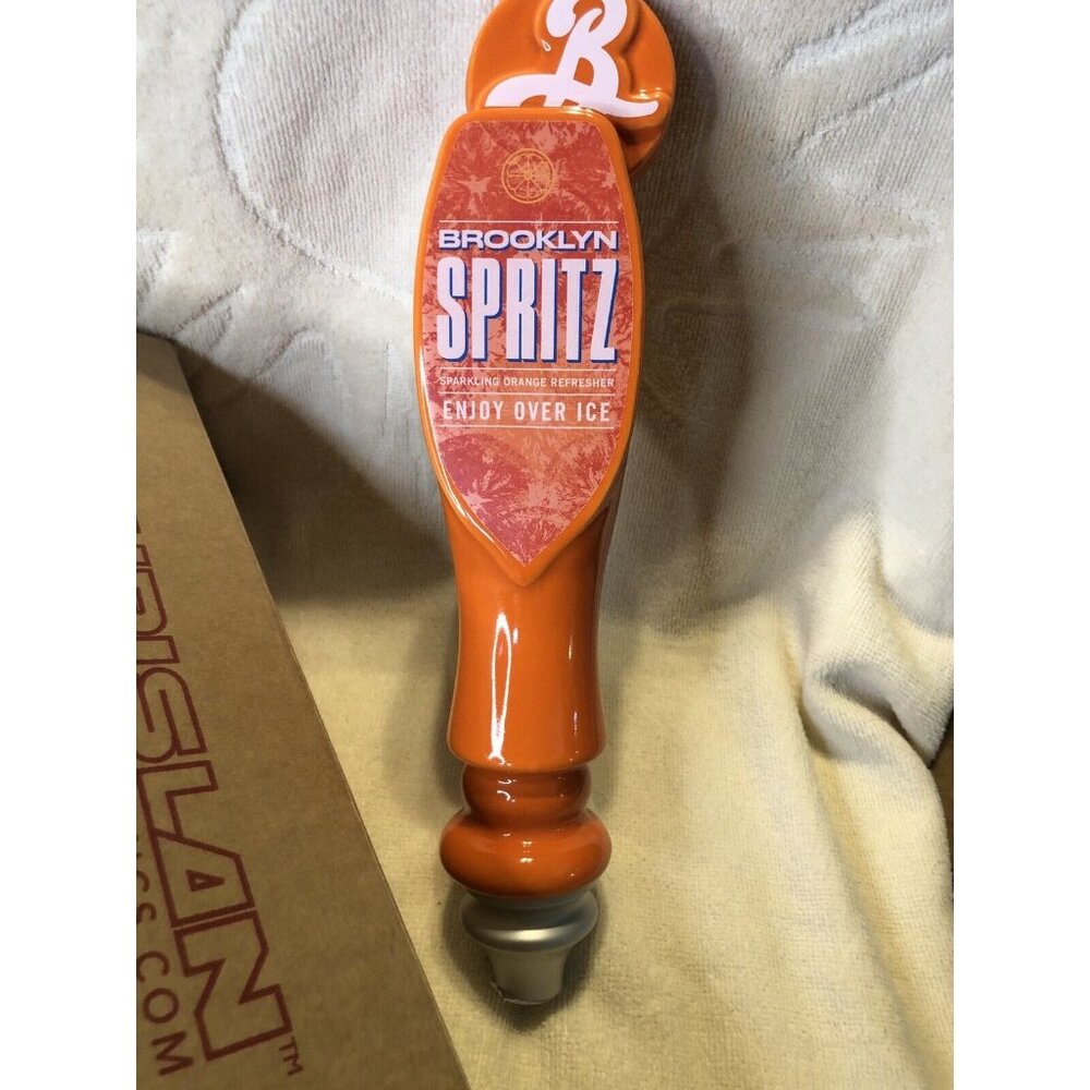 Brooklyn Spritz Ceramic Orange Beer Tap Handle
